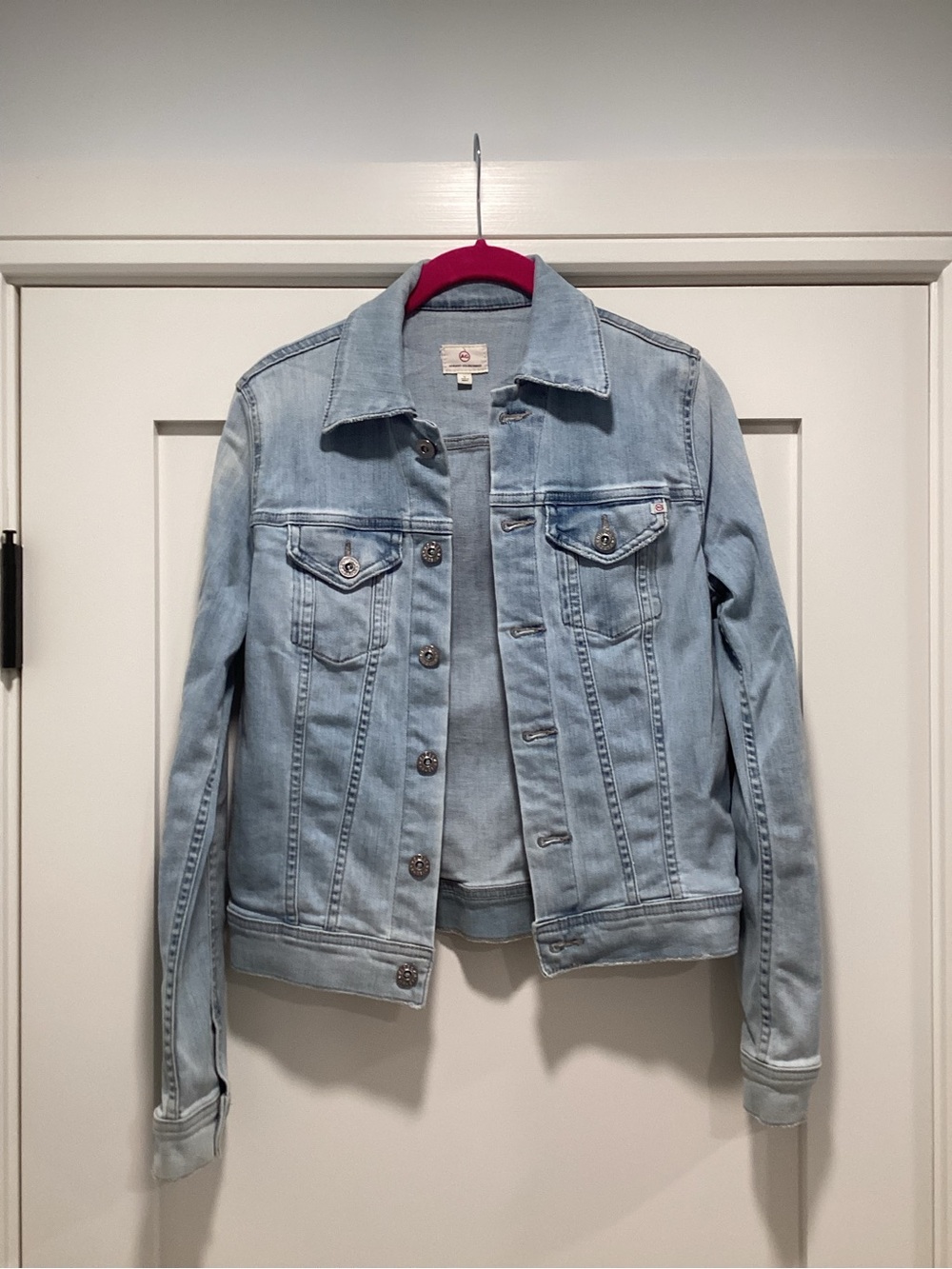 Ag Adriano Goldschmied Light Blue Denim Jacket